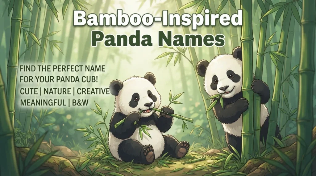Bamboo-Inspired Panda Names