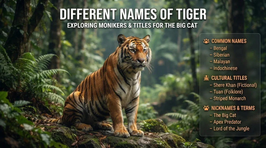 Different Names of Tiger