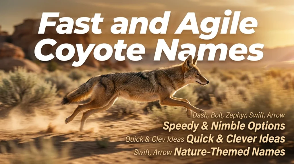 Fast and Agile Coyote Names