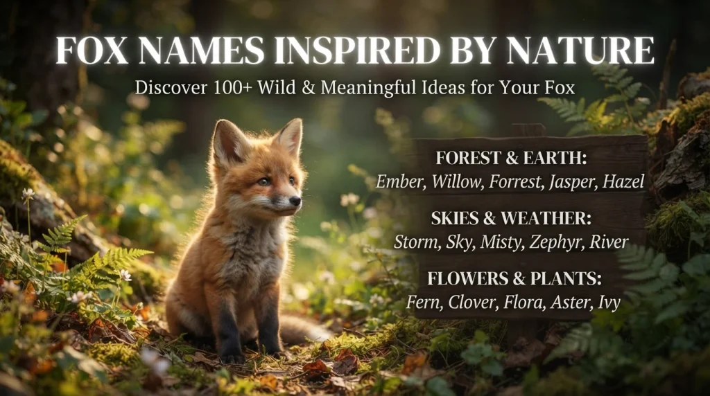 Fox Names Inspired by Nature