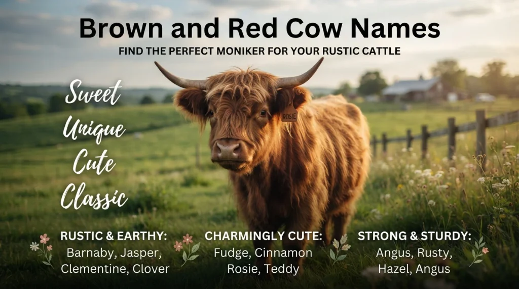 Brown and Red Cow Names