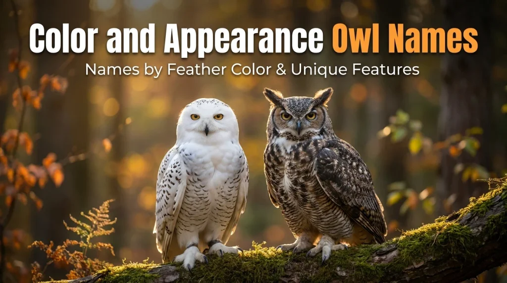 Color and Appearance Owl Names