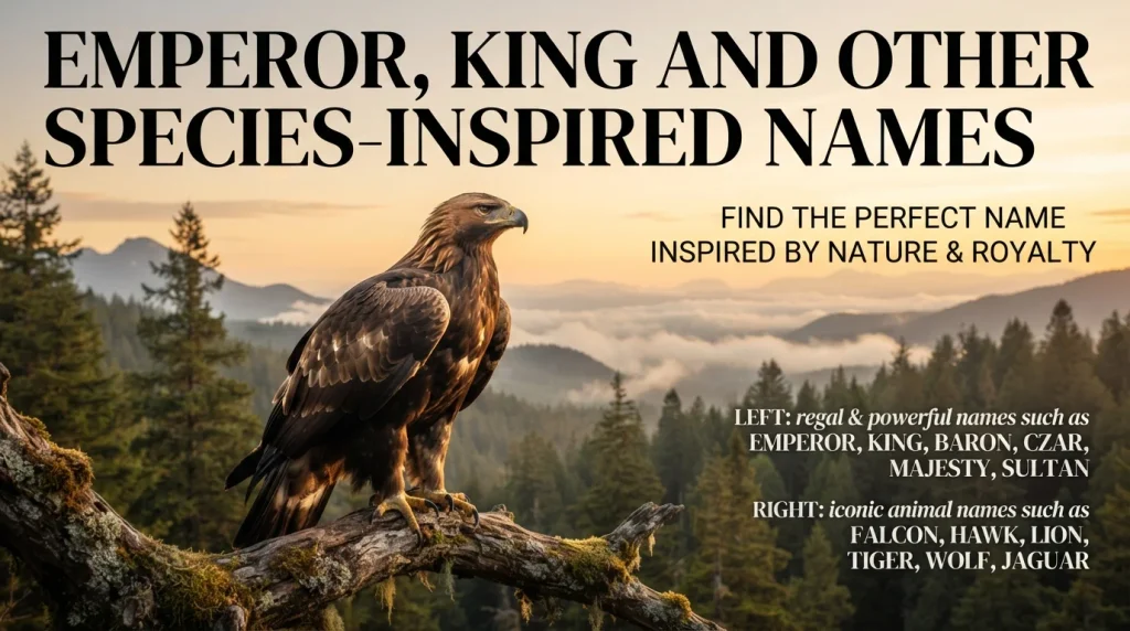 Emperor, King and Other Species-Inspired Names