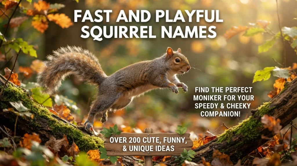 Fast and Playful Squirrel Names