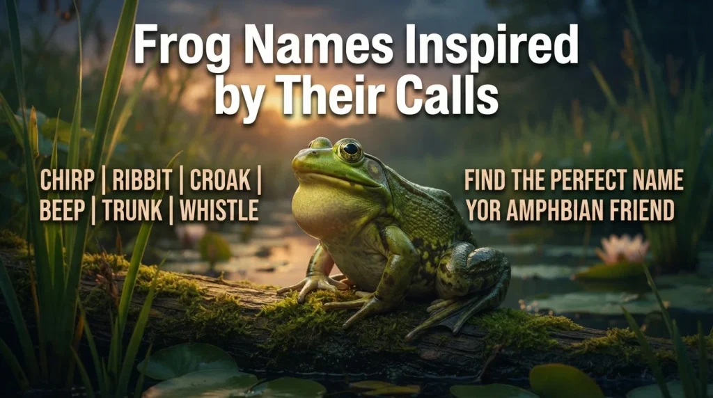 Frog Names Inspired by Their Calls