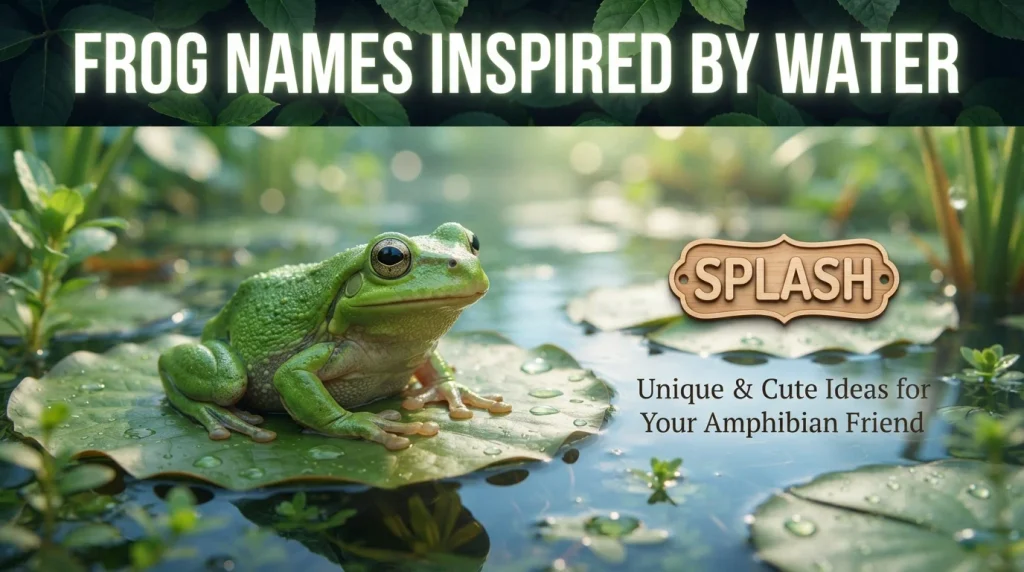 Frog Names Inspired by Water