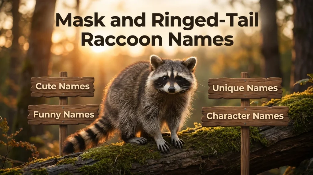 Mask and Ringed-Tail Raccoon Names