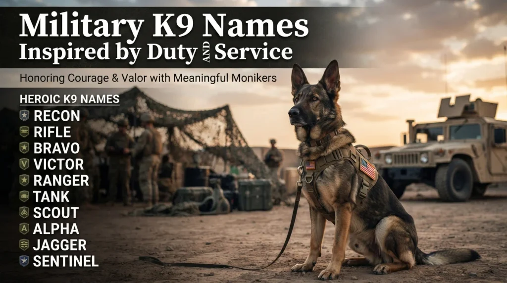 Military K9 Names Inspired by Duty and Service