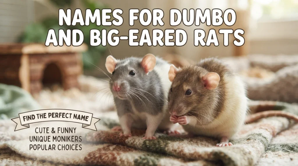Names for Dumbo and Big-Eared Rats