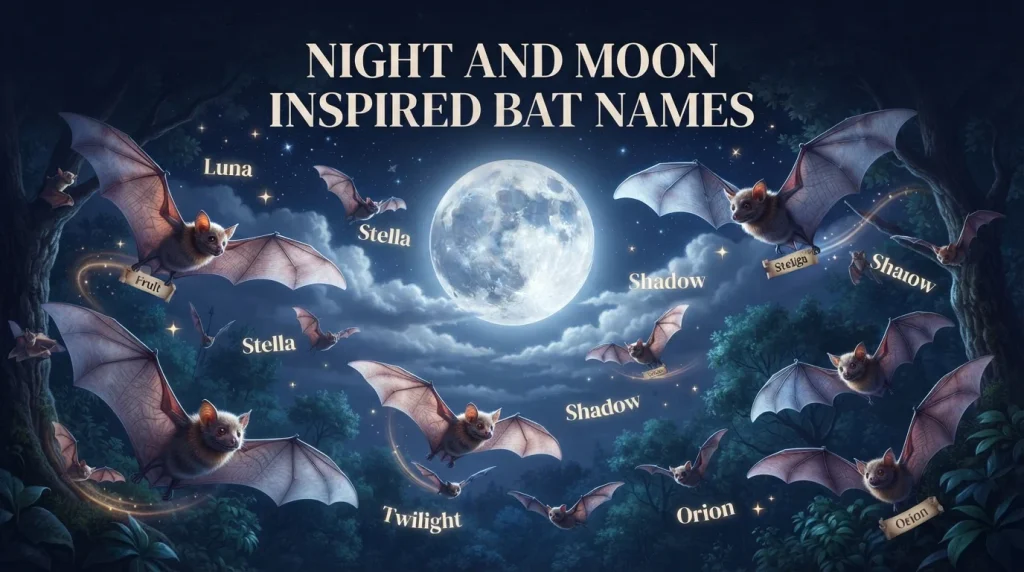 Night and Moon Inspired Bat Names