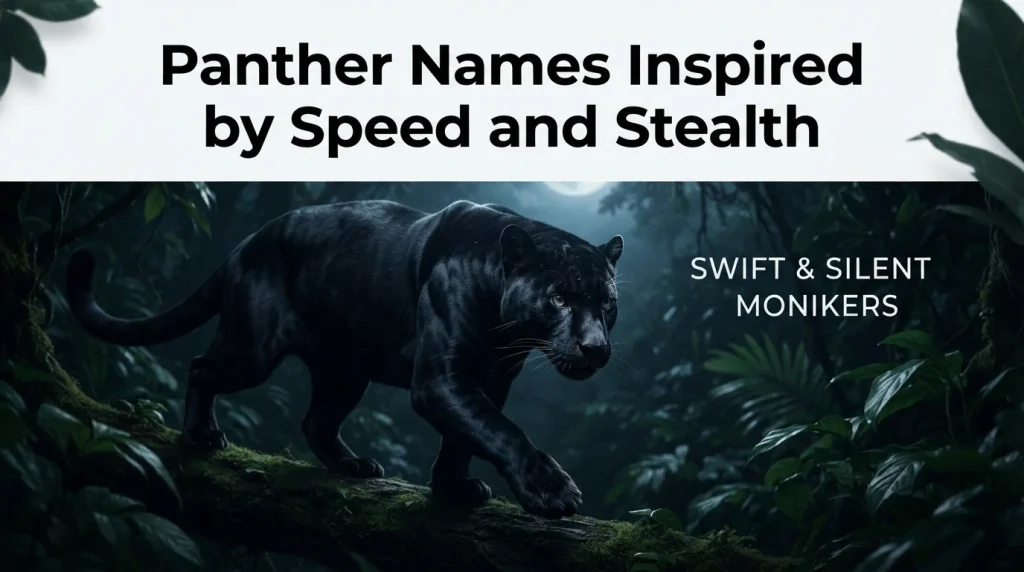 Panther Names Inspired by Speed and Stealth
