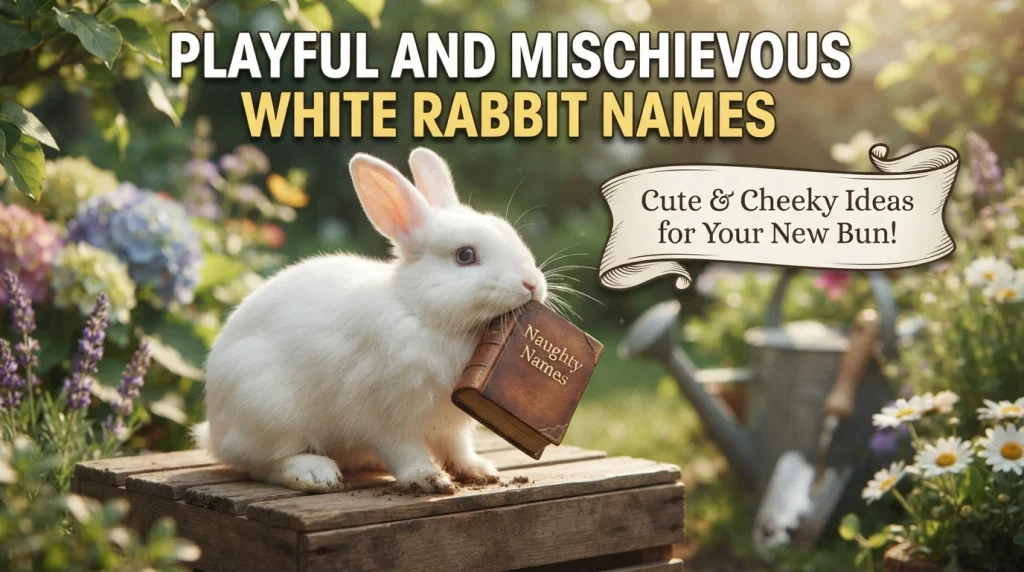 Playful and Mischievous White Rabbit Names