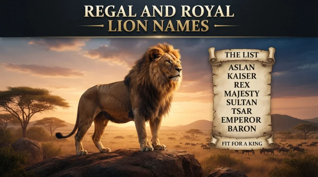 Regal and Royal Lion Names