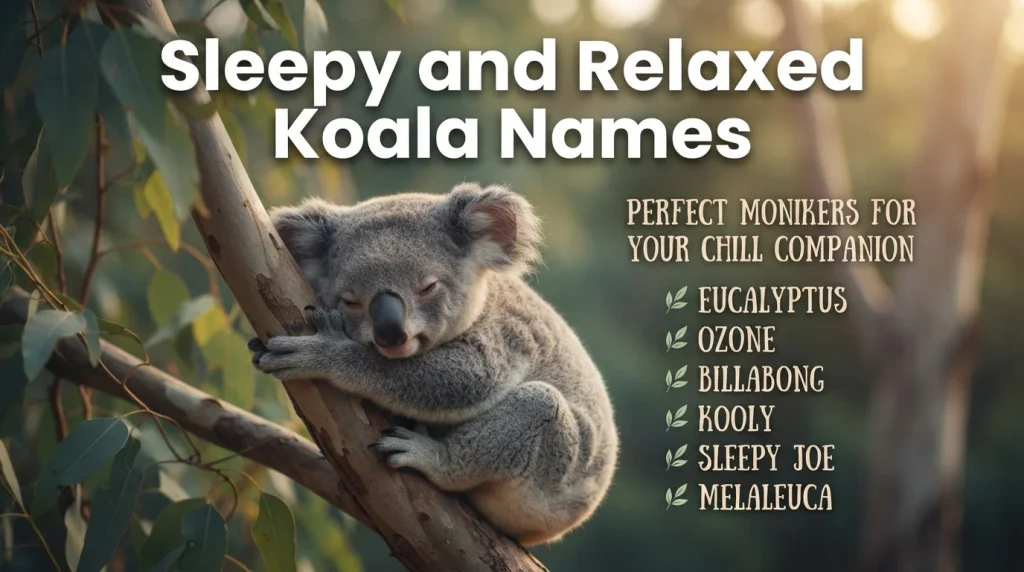 Sleepy and Relaxed Koala Names