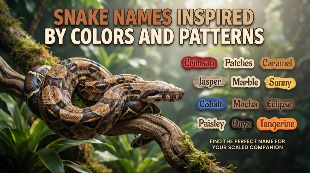 Snake Names Inspired by Colors and Patterns