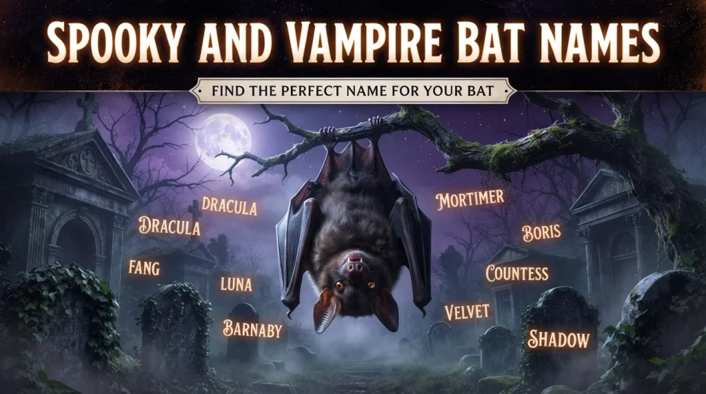 Spooky and Vampire Bat Names