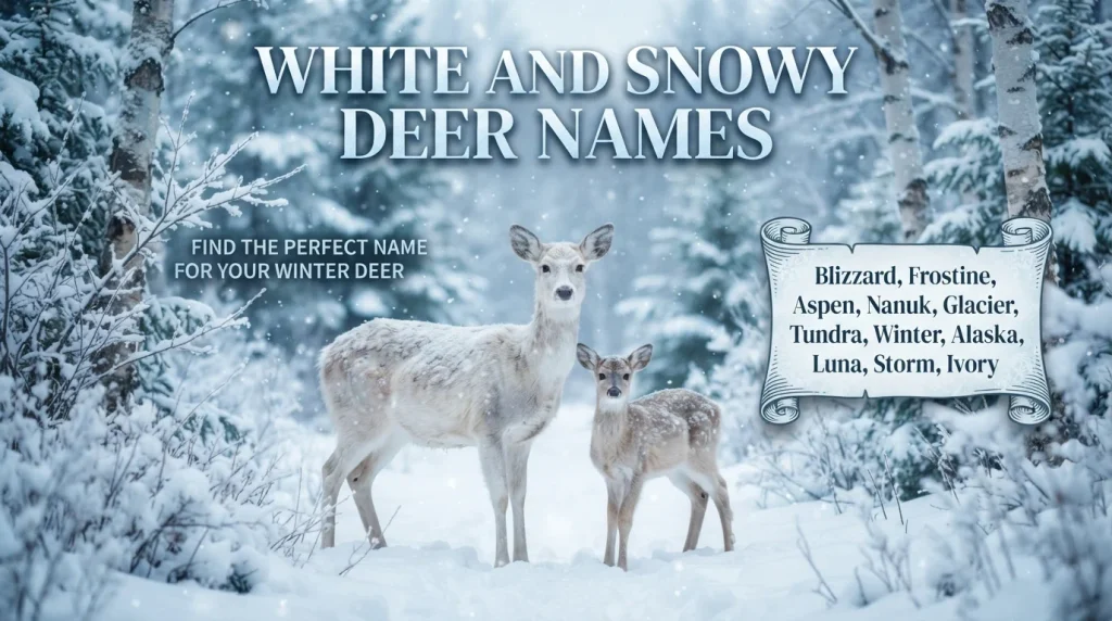 White and Snowy Deer Names