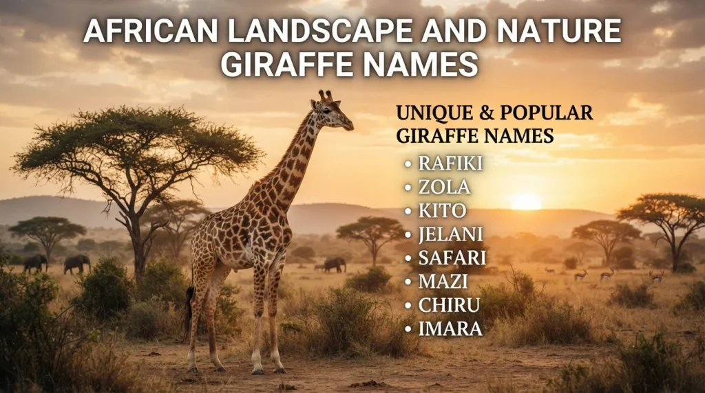 African Landscape and Nature Giraffe Names