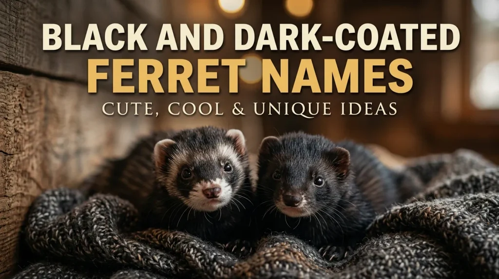 Black and Dark-Coated Ferret Names