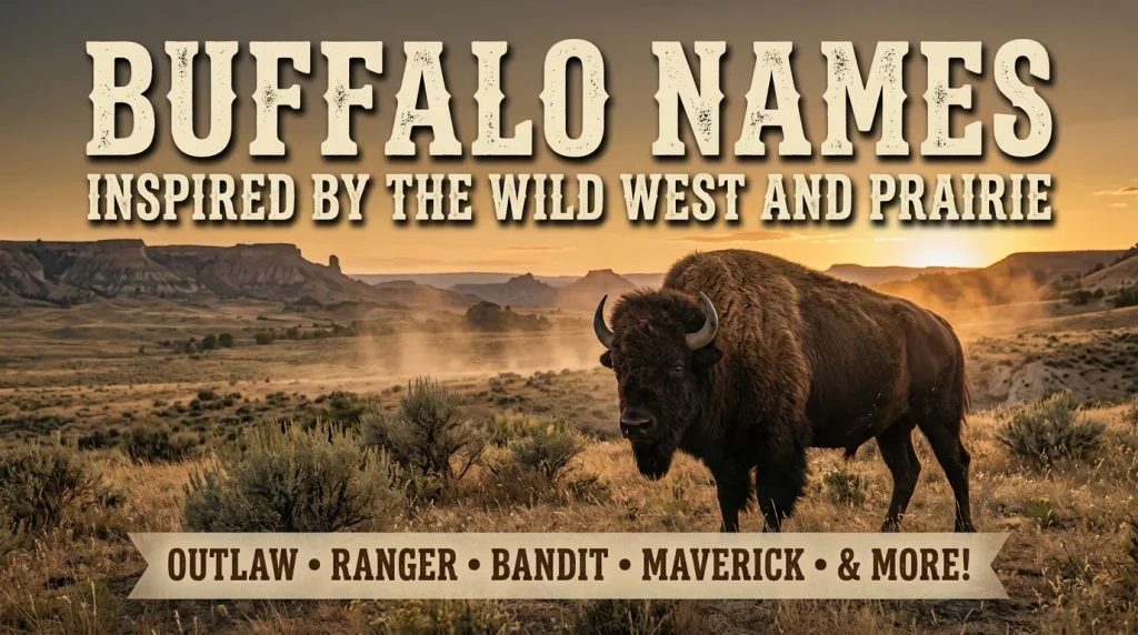 Buffalo Names Inspired by the Wild West and Prairie