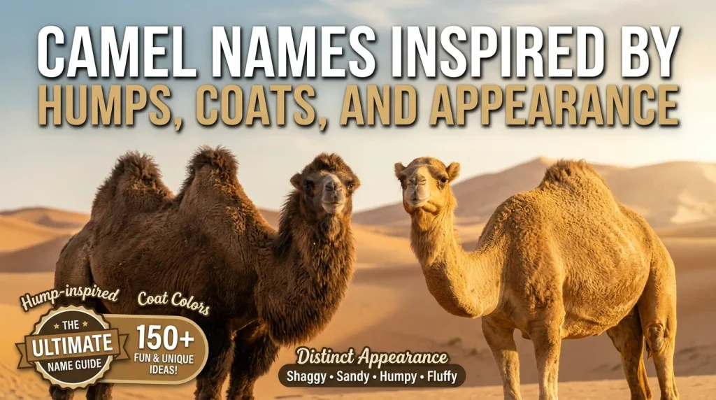 Camel Names Inspired by Humps, Coats, and Appearance