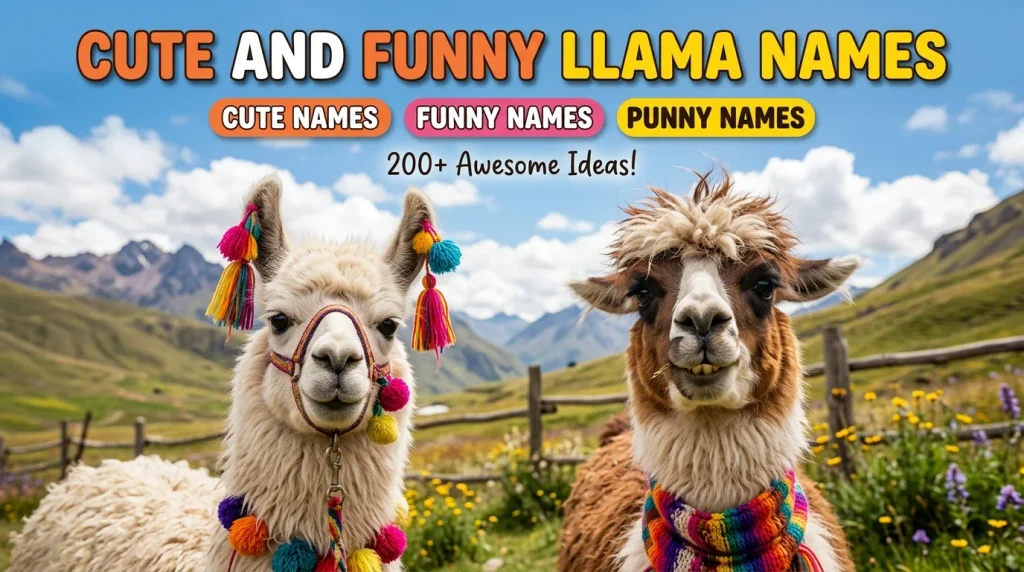 Cute and Funny Llama Names