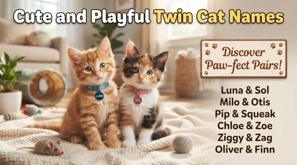 Cute and Playful Twin Cat Names
