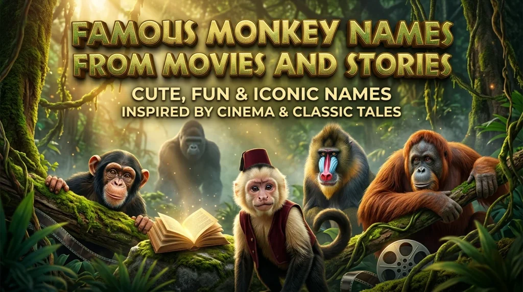 Famous Monkey Names From Movies and Stories