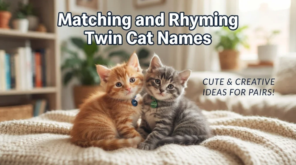 Matching and Rhyming Twin Cat Names