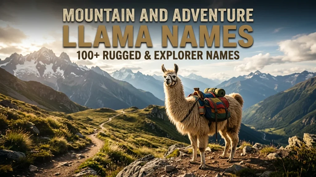 Mountain and Adventure Llama Names