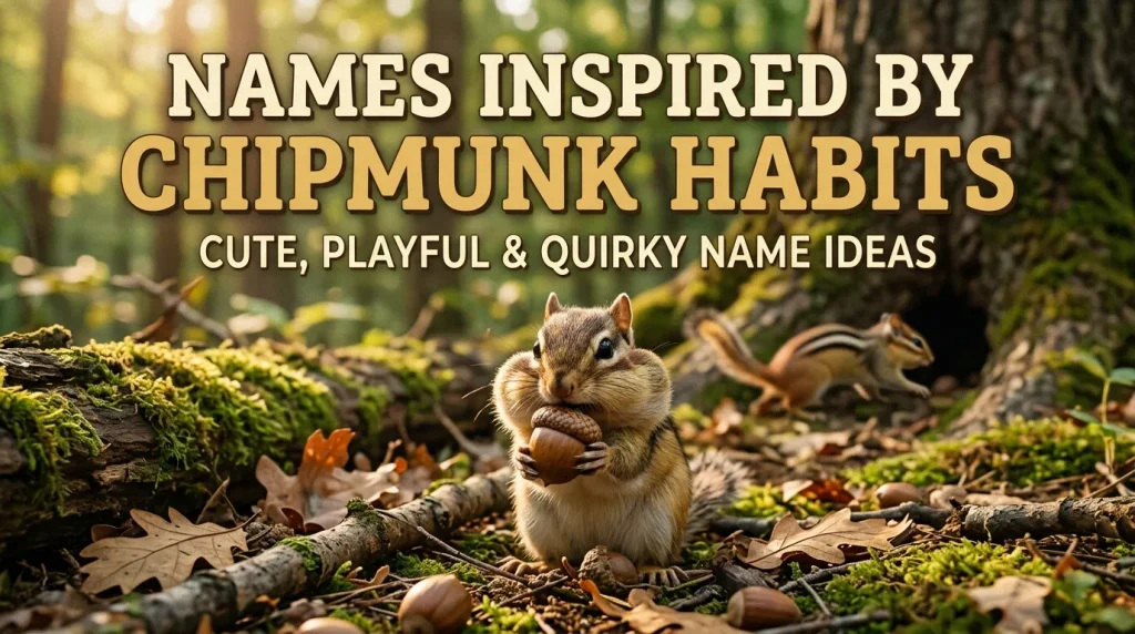 Names Inspired by Chipmunk Habits