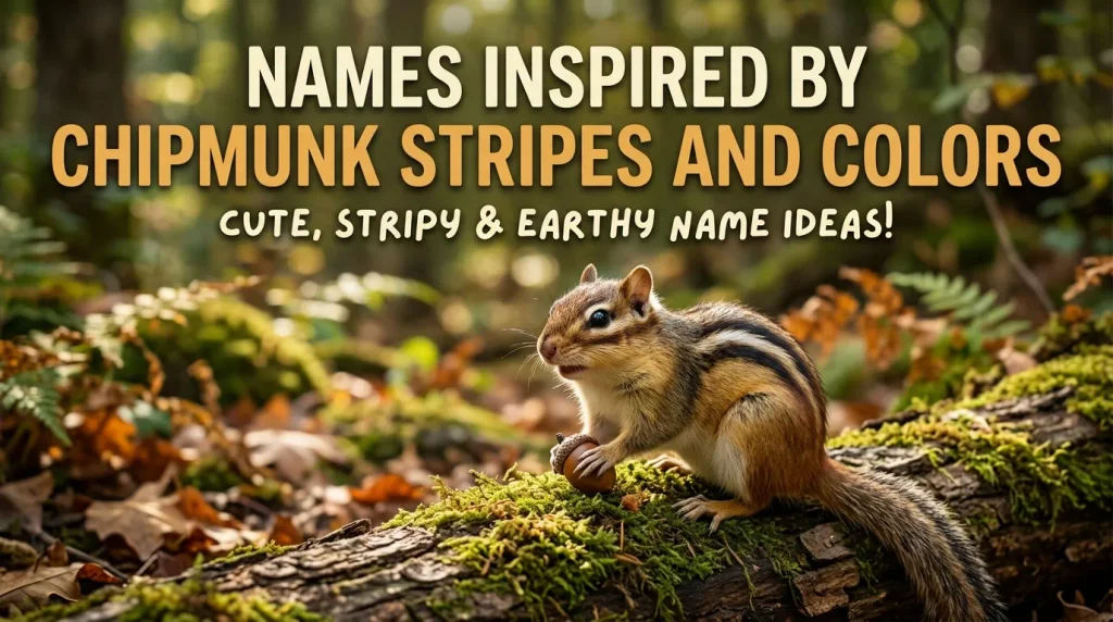 Names Inspired by Chipmunk Stripes and Colors