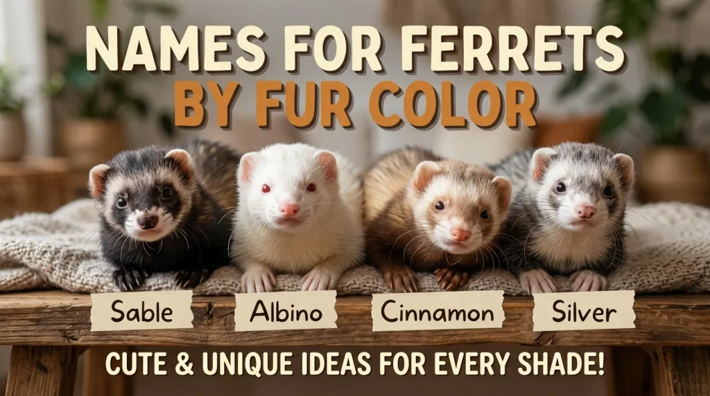 Names for Ferrets by Fur Color