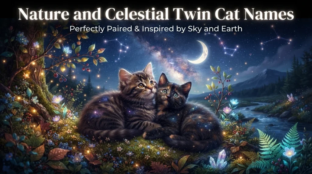 Nature and Celestial Twin Cat Names