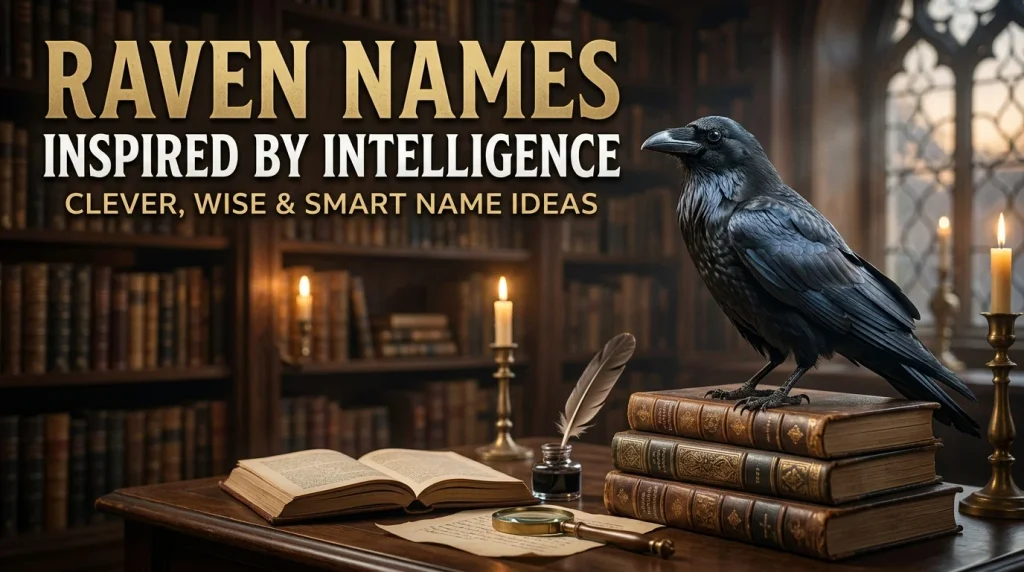 Raven Names Inspired by Intelligence