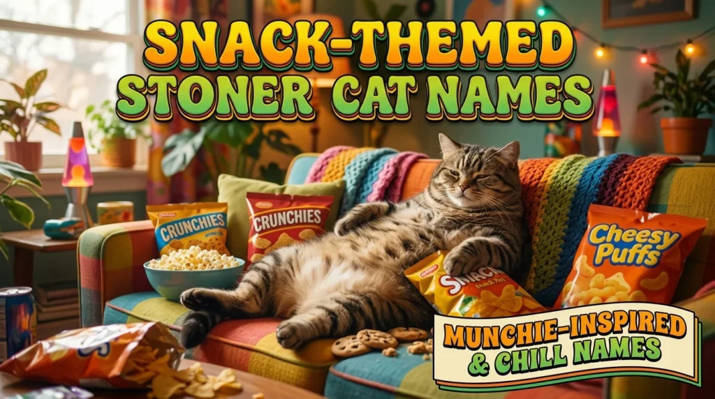 Snack-Themed Stoner Cat Names